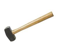 4lb Short-Handled Sledge Hammer - Forged Steel Head, Hardwood Shaft, Polished Faces - DIY, Tool, Lump, Mallet, Walls, Concrete, Demolition - Loops