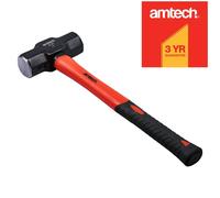 Amtech - Sledge Hammer Drop-Forged Steel, Heat Treated Head for Demolition, Ground Work and Fence Post Tasks (1.8kg (4lb))