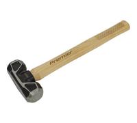 4Lb Short Handle Sledge Hammer - Hickory Wooden Shaft - Drop Forged Carbon Steel