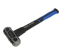 4lb Unbreakable Drop Forged Club Hammer - Carbon Steel - Textured Rubber Grip