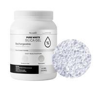 4lb White Silica Desiccant Beads - Dried Silica Gel Indicator Beads, Silica Beads, Reusable Silica Gel Desiccant Dehumidifier