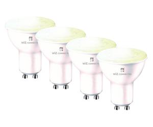 4LITE 4L1/8042 Wiz Connected Smart LED Bulb - GU10, Tuneable White, Pack of 4