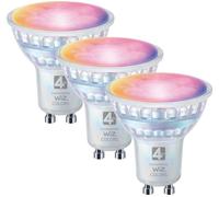 4lite Wiz Connect Dimmable Multicolour WiFi LED Smart Bulb - GU10 - Pa