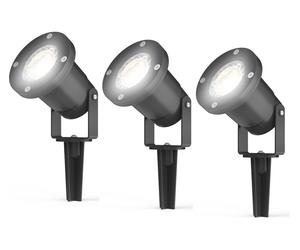 4LITE 4L2/2000x3 LED Garden Spike Light - GU10, Pack of 3