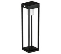 4Lite Antheia Outdoor Solar Lantern (Anthracite) 300Lm Warm White Ip54 Rated Solar Lantern Light - 4L2/6022 - 4Yr Guarantee