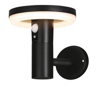 4lite Antheia Solar IP54 Die-Cast Aluminium LED Outdoor Wall Light with Built in PIR Motion Sensor (Single)
