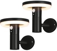 4lite Antheia Solar IP54 Die-Cast Aluminium LED Outdoor Wall Light wit
