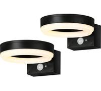 4lite Antheia Solar Sleek IP54 LED Outdoor Wall Light with Built in PI