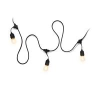 4lite Festoon Lighting Outdoor String Lamps with E27 Screw Warm White LED Bulbs