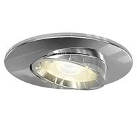 4lite Fire-Rated Indoor Downlight (Chrome) Adjustable GU10 LED Spotlight IP20 Rating - 4L1/2206-4yr Guarantee