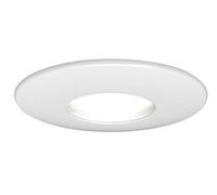 4lite Fire-Rated Indoor Downlight (Matt White) IP20 Rated Dimmable Spotlight Supplied with a 2200k - 6500k 345lm Smart GU10 Bulb - 4L1/2214-4yr Guarantee
