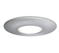 4lite Fire-Rated Indoor Downlight (Satin Chrome) IP65 Rated Dimmable Spotlight Supplied with a 2200k - 6500k 345lm Smart GU10 Bulb - 4L1/2212-4yr Guarantee