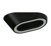 4lite Hampton Wedge Display Cabinet Light (Black) Pack of 1 Warm White 85lm Under-Shelf Light with Touch-Free Sensor Control and Built-in USB & USB-C Charging - 4L1/1305/3