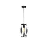 4lite Indoor Basket Pendant Ceiling Light (Matt Black) Pear Shaped Decorative Cage Light - 4L1/7010-4Yr Guarantee