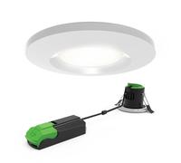 4LITE IP65 3000K Dimmable Led Fire-Rated Downlight - Matte White
