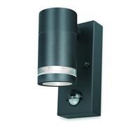 4lite Marinus GU10 Single Direction Outdoor Wall Light with PIR - Anthracite (Pack of 2)