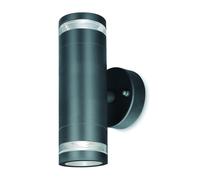 4lite Marinus GU10 Bi-Directional Outdoor Wall Light without PIR - Anthracite (Pack of 2)