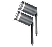 4lite Marinus Outdoor Spike Light (Anthracite) Pack of 4 Rust Free IP65 Rated Garden Single Spot Light Supplied with 4X Smart GU10 Bulbs - 4L2/7003x2-4Yr Guarantee