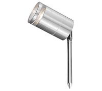 4lite Marinus Outdoor Spike Light (Stainless Steel) Rust Free IP65 Rated Garden Single Spot Light Supplied with Smart GU10 Bulbs - 4L2/7002-4Yr Guarantee