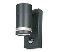 4lite Marinus GU10 Single Direction Outdoor Wall Light with PIR - Anthracite (Single)
