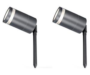 4LITE Marinus Range 4L2/2004 Smart LED Outdoor Light - Grey, Twin Pack