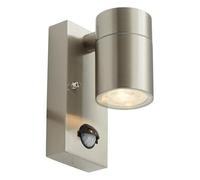 4lite Marinus Sleek Outdoor Down Wall Light (Stainless Steel) Rust Free IP44 Rated Motion Sensor Exterior Wall Lamp - 4L2/3008-4Yr Guarantee