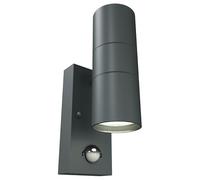 4lite Marinus Sleek Outdoor Up Down Wall Light (Anthracite) Rust Free IP44 Rated Motion Sensor Exterior Wall Lamp - 4L2/2311-4Yr Guarantee