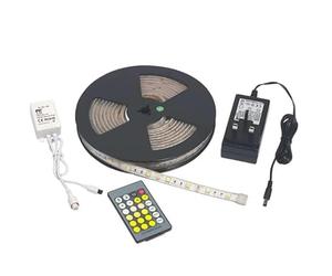 4lite Outdoor or Indoor 5m LED Tuneable LED Light Strip Tape IP65 30w 500lm with Remote Included - Warm White Cool White