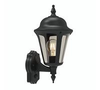 4lite Outdoor Wall Lantern (Black) IP65 Rated Motion Sensor Exterior Wall Lamp - 4L2/3413-4Yr Guarantee