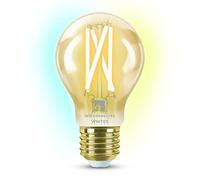 4lite Smart A60 E27 Amber Filament LED Bulb (7W) Dimmable 640Lm 2000-5000K Tuneable White, Wi-Fi/Bluetooth Controlled with Screw Fitting - 4l1/8044