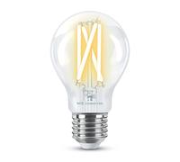 4lite Smart A60 E27 Clear Filament LED Bulb (8W) Dimmable 850Lm 2700-6500K Tuneable White, Wi-Fi/Bluetooth Controlled with Screw Fitting - 4l1/8008