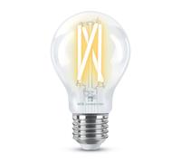 4lite Smart A60 E27 Clear Filament LED Bulb (8W) Dimmable 850Lm 2700-6500K Tuneable White, Wi-Fi/Bluetooth Controlled with Screw Fitting - 4l1/8008