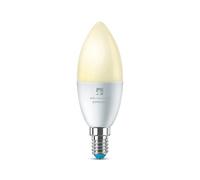 4lite Smart C37 E14 Clear Filament Candle LED Bulb (5W) Dimmable 470Lm 2700 White, Wi-Fi/Bluetooth Controlled with Screw Fitting - 4l1/8048
