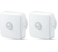 4lite Smart PIR Motion Sensor (White) Battery Operated IP20 Rated Motion Detector Compatible with WiZ with a 3m Sensor Range - 4l1/8036-4Yr Guarantee (Pack of 2)