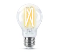 4Lite Smart 'Smart Wiz' Connected LED Bulb Clear Filament A60 E27 Screw Fitting WiFi/Bluetooth Tuneable White & Dimmable 7w 806lm 4L1/8008 4Lite Smart White