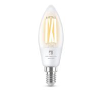 4Lite Smart Wiz Connected Led Bulb Candle Clear Filament C37 E14 Screw Fitting Wifi/bluetooth White & Dimmable