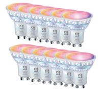 4lite Wiz Connect Dimmable Multicolour WiFi LED Smart Bulb - GU10 - Pa