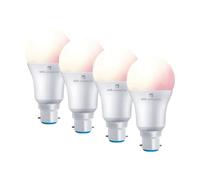 4Lite Wiz Connected A60 Dimmable Multicolour Wifi Led Smart Bulb - B22 Bayonet, Pack Of 4