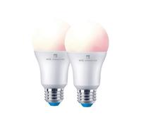 4Lite Wiz Connected A60 Led Smart Bulb Colours Dimmable Wifi E27 Screw Fit Pack Of 2