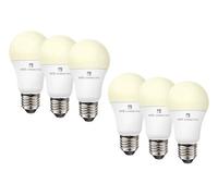 4Lite Wiz Connected A60 Led Smart Bulb White Dimmable Wifi E27 Screw Fit Pack Of 6
