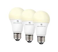 4lite WiZ Connected A60 White WiFi LED Smart Bulb - E27 Large Screw, Pack of 3