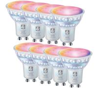 4lite Wiz Connect Dimmable Multicolour WiFi LED Smart Bulb - GU10 - Pa