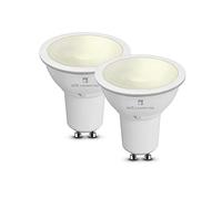4lite Wiz Connected Dimmable Warm White WiFi LED Smart Bulb - GU10, Pack of 2