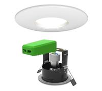 4lite WiZ Connected GU10 Smart Bulb with Matt White Downlight IP20