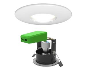4lite WiZ Connected GU10 Smart Bulb with Matt White Downlight IP20