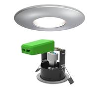 4lite WiZ Connected GU10 Smart LED White Bulb & Chrome Downlight IP65