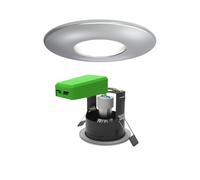 4lite WiZ Connected Fire-Rated IP65 GU10 Smart LED Downlight - Chrome (Pack of 2)