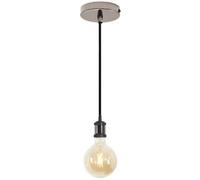 4Lite Wiz Connected Led Single Pendant Blackened Silver G125 Amber E27 Wifi