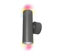 4lite Smart Outdoor Up Down Wall Light (Graphite) 345lm IP54 Supplied with 2X Smart GU10 Bulbs - 4L2/2305-4Yr Guarantee