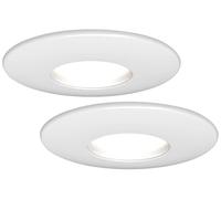 4lite WiZ Connected Matte White Fire-Rated IP65 Downlight LED Smart Bulb - GU10, Pack of 2